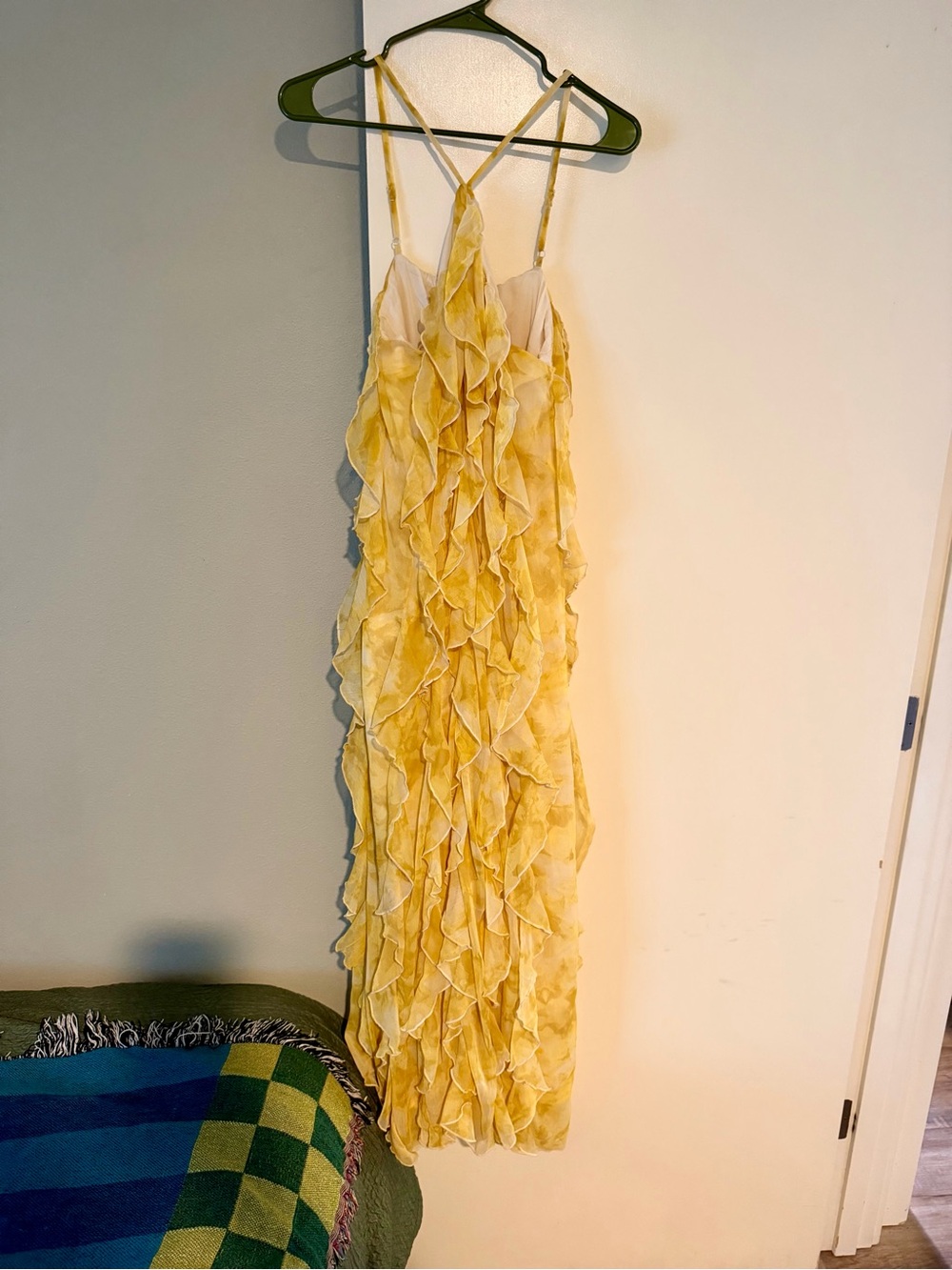 Yellow Ruffle Maxi Dress - Elegant Layered Summer Dress